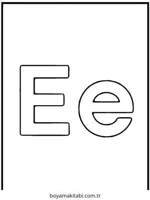 Harfler boyama sayfası – renkli çizimler, okul öncesi