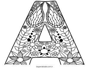 Harfler boyama sayfası – yaratıcılığı geliştirir, keyifli zaman