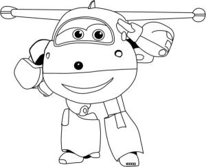 Harika Kanatlar boyama sayfası,  coloring page, Kırmızı ve beyaz jet uçağı, 