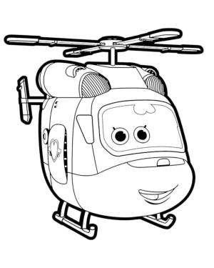 Harika Kanatlar boyama sayfası,  coloring page, Dizzy en iyi kurtarma helikopteri!, 