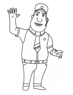 Harika Kanatlar boyama sayfası,  coloring page, Kaptan süper kanatlarda., 