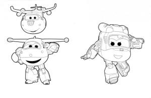 Harika Kanatlar boyama sayfası,  coloring page, Jett Jet, Helikopter – Deasy’s Rescue ve Donny the Repairman., 