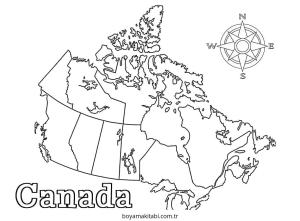 Harita boyama sayfası – eğlenceli etkinlik, el becerilerini geliştirir