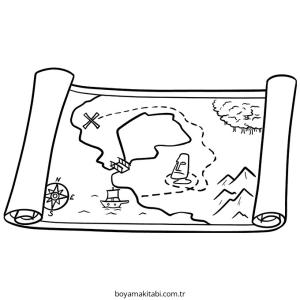 Harita boyama sayfası – yaratıcılığı geliştirir, keyifli zaman