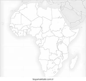 Harita boyama sayfası – ücretsiz yazdır, boyama etkinliği