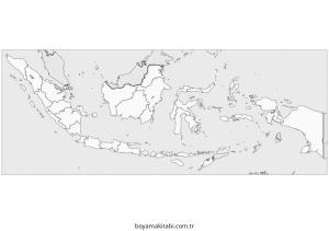 Harita boyama sayfası – eğitici aktivite, yaratıcılık