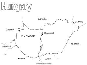 Harita boyama sayfası – sevimli karakter, sanatsal çalışma