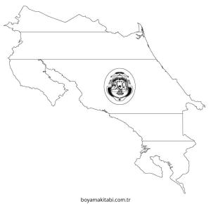 Harita boyama sayfası – eğitici aktivite, yaratıcılık