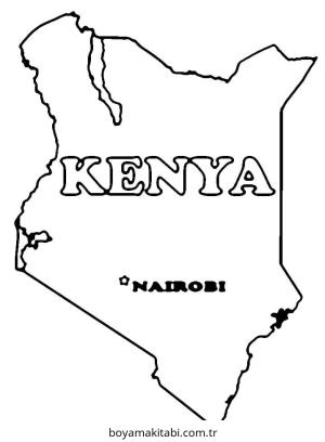 Harita boyama sayfası – eğlenceli etkinlik, el becerilerini geliştirir