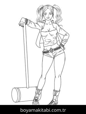 Harley Quinn Boyama
