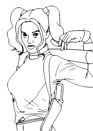 Harley Quinn boyama sayfası,  coloring page, Ücretsiz Harley Quinn, 