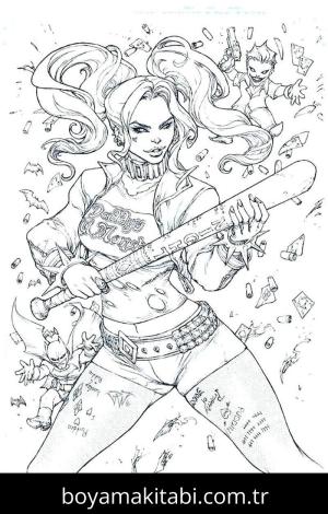 Harley Quinn Boyama