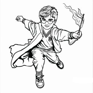 Harry Potter boyama sayfası,  coloring page, Harry Potter 1’i çiz, 