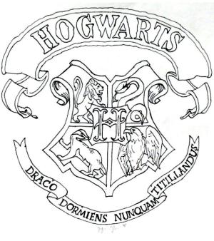 Harry Potter boyama sayfası,  coloring page, Hogwarts Arması, 