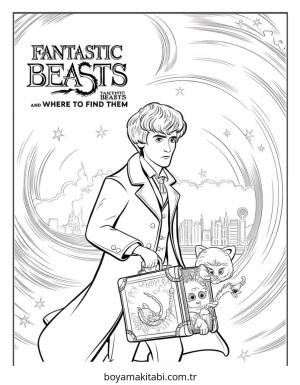 Harry Potter boyama sayfası – keyifli zaman, renkli çizimler