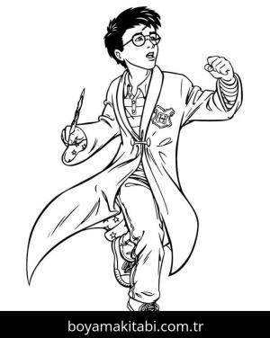 Harry Potter boyama sayfası – ücretsiz yazdır, boyama etkinliği