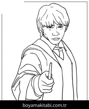 Harry Potter boyama sayfası – yaratıcılık, eğlenceli etkinlik