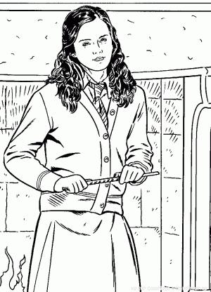 Harry Potter boyama sayfası,  coloring page, Hermione Granger, 