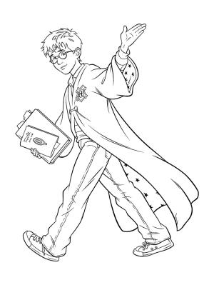 Harry Potter boyama sayfası,  coloring page, Okulda Genç Harry Potter, 