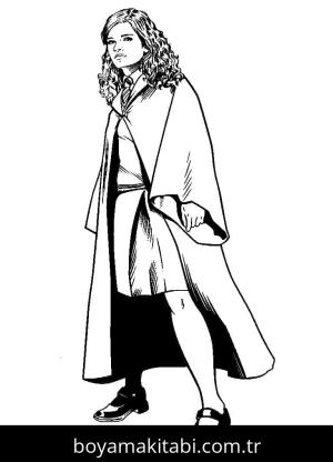 Harry Potter boyama sayfası – boyama çalışması, yaratıcılığı geliştirir