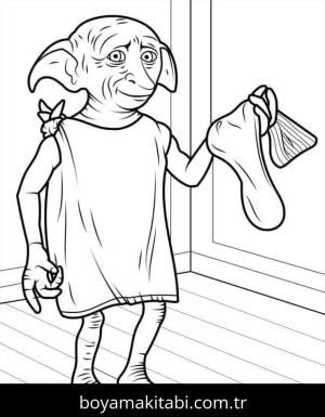 Harry Potter boyama sayfası – yaratıcılık, eğlenceli etkinlik