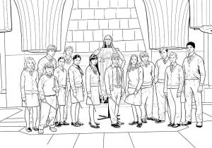 Harry Potter boyama sayfası,  coloring page, Harry Potter karakterlerini çizmek, 