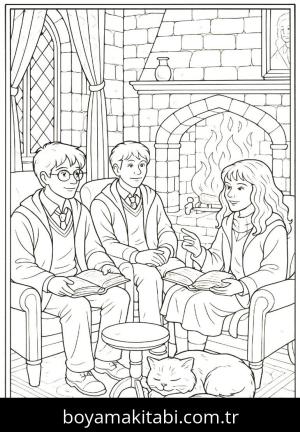 Harry Potter boyama sayfası,  coloring page, , 