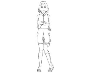 Sakura Haruno boyama sayfası,  coloring page, Güzel Sakura, 