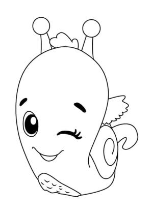 Hatchimals boyama sayfası,  coloring page, Hatchimals Salyangoz Kuyruğu, 