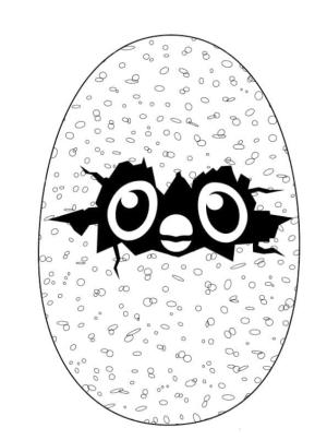 Hatchimals boyama sayfası,  coloring page, Hatchimals Yumurta Sevimli, 