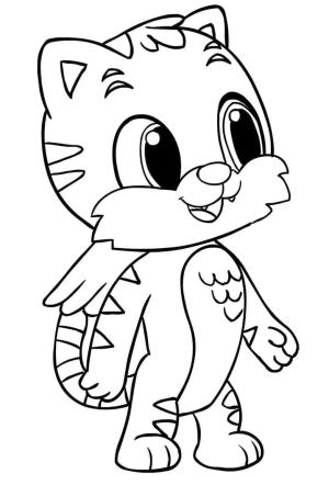 Hatchimals boyama sayfası,  coloring page, Hatchimals’taki Tigrette, 