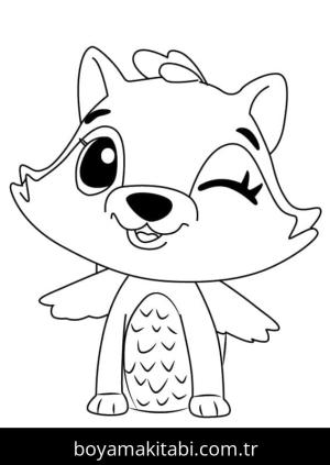 Hatchimals boyama sayfası – renkli çizimler, okul öncesi