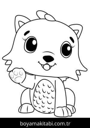Hatchimals boyama sayfası – el becerilerini geliştirir, boyama çalışması