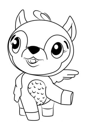 Hatchimals boyama sayfası,  coloring page, Hatchimals Deeraloo Sevimli, 