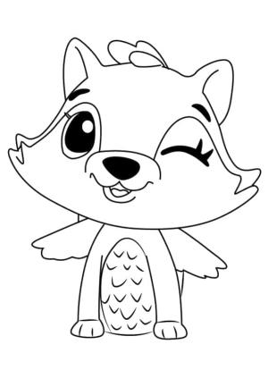 Hatchimals boyama sayfası,  coloring page, Hatchimals Raspoon Yazdırılabilir, 