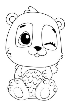 Hatchimals boyama sayfası,  coloring page, Hatchimals Pandor Ücretsiz, 