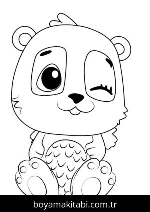 Hatchimals boyama sayfası – çocuk aktivitesi, PDF indir