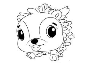 Hatchimals boyama sayfası,  coloring page, Hatchimals Hedgyhen Sevimli, 