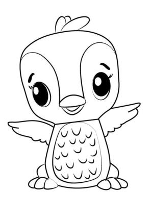 Hatchimals boyama sayfası,  coloring page, Penguala Hatchimal, 