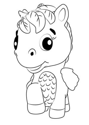 Hatchimals boyama sayfası,  coloring page, Hatchimals Ponette Sevimli, 