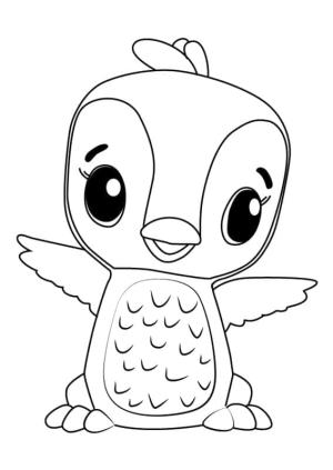 Hatchimals boyama sayfası,  coloring page, Hatchimals Penguala Ücretsiz, 