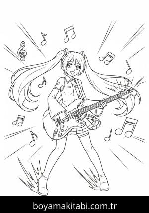 Hatsune Miku boyama sayfası 48173,  coloring page, 