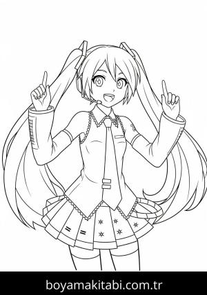 Hatsune Miku boyama sayfası 48169,  coloring page, 