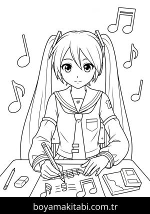 Hatsune Miku boyama sayfası 48184,  coloring page, 