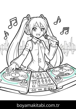 Hatsune Miku boyama sayfası 48178,  coloring page, 