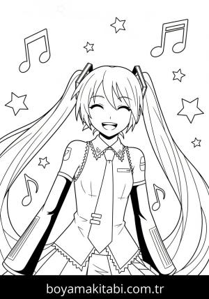 Hatsune Miku boyama sayfası 48168,  coloring page, 