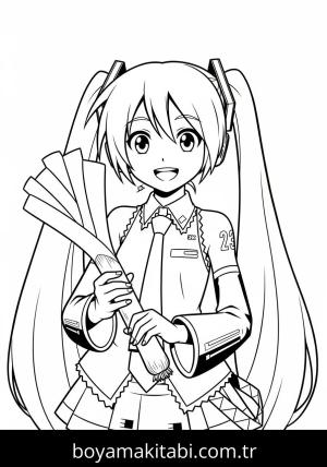 Hatsune Miku boyama sayfası 48176,  coloring page, 