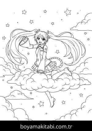 Hatsune Miku boyama sayfası 48185,  coloring page, 