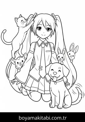 Hatsune Miku boyama sayfası 48166,  coloring page, 