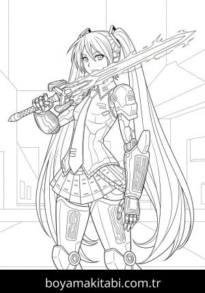 Hatsune Miku boyama sayfası 48186,  coloring page, 